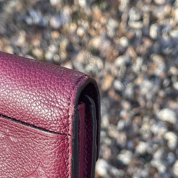 Louis Vuitton LV Monogram Empreinte Leather Sarah Long Wallet Purple - Picture 3 of 14